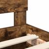 Bed Frame Smoked Oak 75 x 190 cm Particleboard