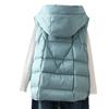 Autumn and Winter New White Duck Down Down Vest Women's Light Down Jacket Vest Vest Vest Outer Wear Vest Jacket Tide