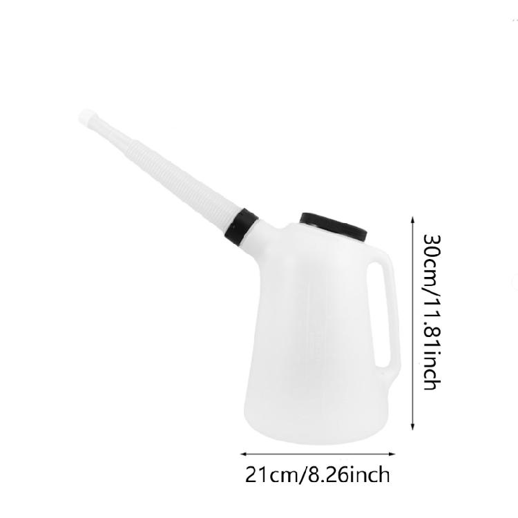 5L Motor Oil Dispenser Container with Spout & Leakproof Lid Automotive Fluid Storage Jugs for Car Truck Motorcycle Engine