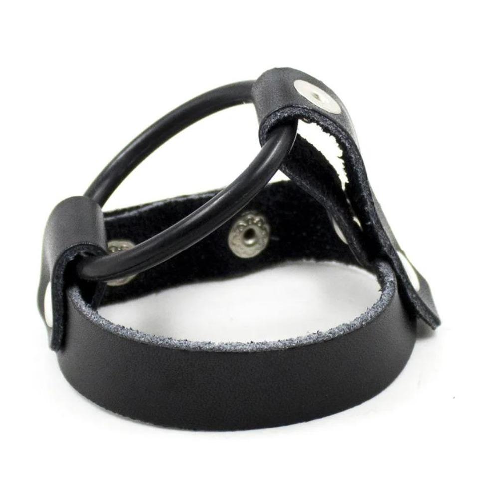 Ritardo Eiaculazione Maschile SM Pelle Manicotto Pene Anello Pene Giocattoli Sessuali Flirt per Coppia