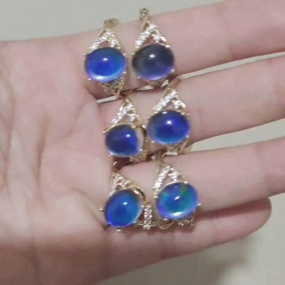 Temperature Control Color Changing Color Ring Oval Color Changing Mood Ring Men Women