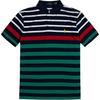 Polo SS25 Gestreiftes Kurzarm-Poloshirt mit Pony-Logo-Stickerei, Herren, Artikelnummer MNPOKNI1N821751-600