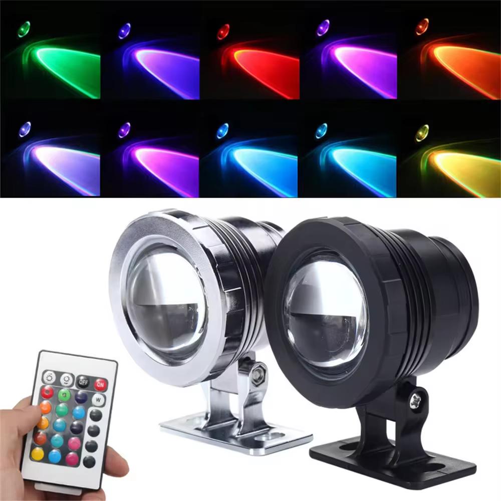 

Hot Selling Waterproof RGB IP68 LED Flood Light Underwater Fountain Pool Pond Aquarium Spotlight Bulbs Outdoor Garden Lamp Light 1PCS