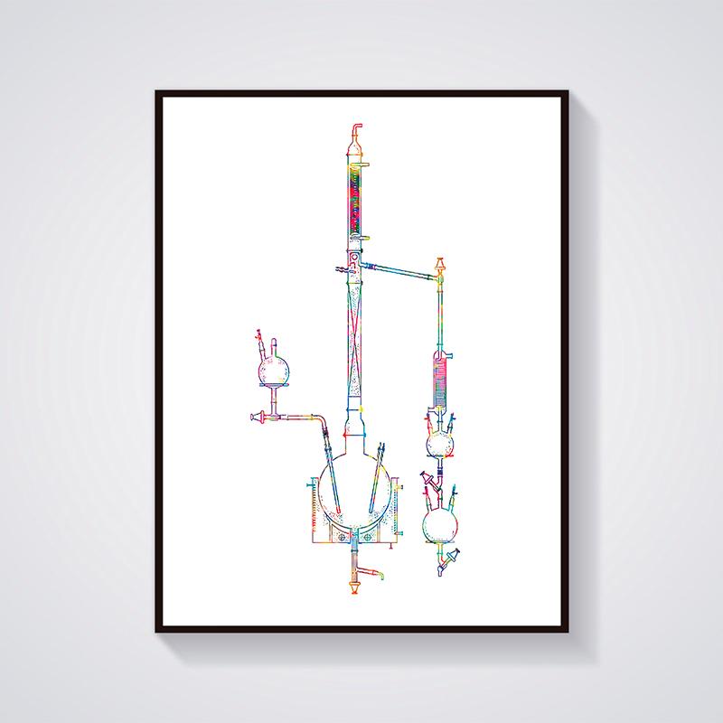 Chemisches Element, Tisch, Chemie, Instrument, Mikroskop, Studentenposter, Wissenschaft, Wandkunst, Leinwanddruck, Malerei, Labordekoration