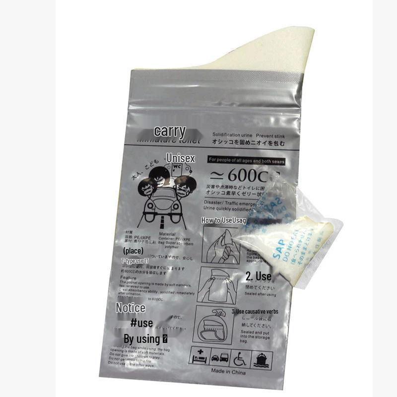 Portable Urine Collection Bag for Kids & Adults - Emergency Travel Toilet Bag