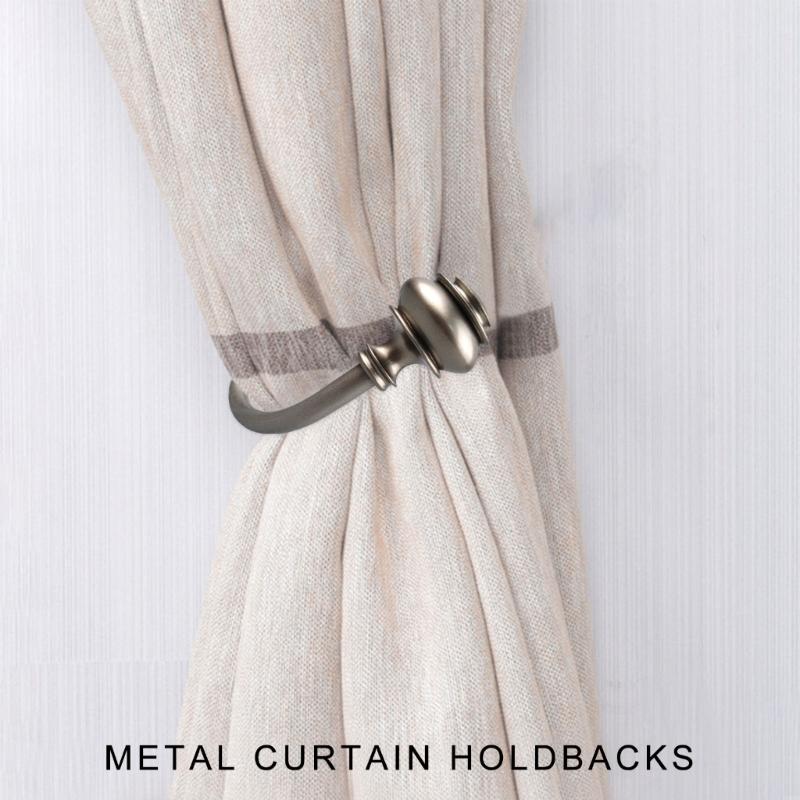 2Pcs Metal Curtain Tie Backs Drapery Holders for Stylish Window Decoration Curtain Tiebacks Set