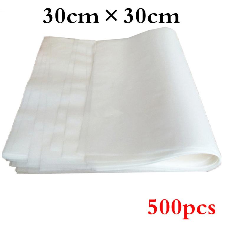 Wax Paper Food Oil Proof Grease Papers Wrappers For Bread Burger French Fries Wrapping Package Bar Restaurant Bar 500Pcs White