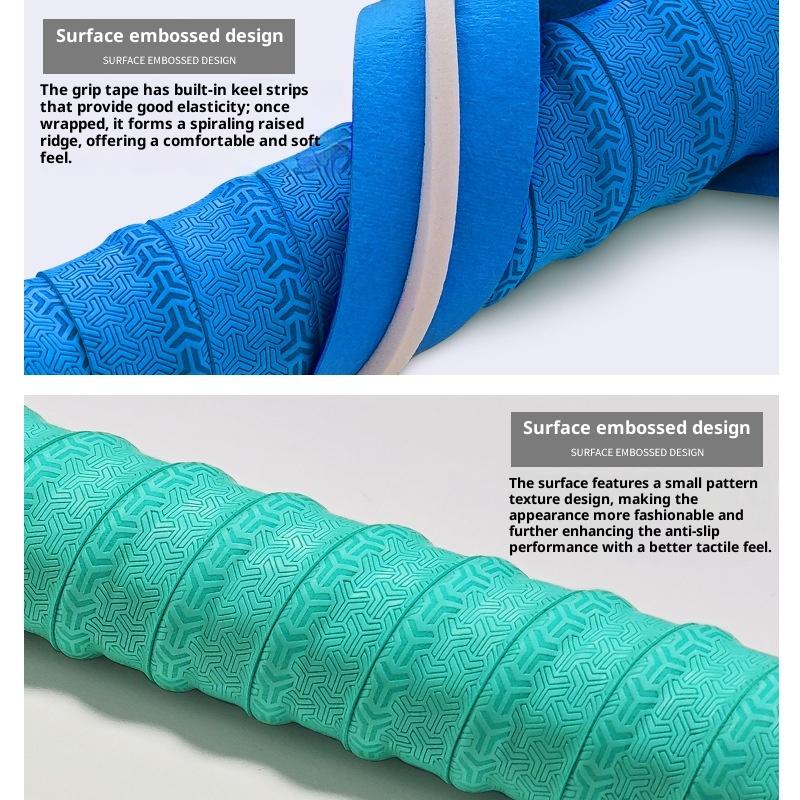 Badminton Hand Rubber Anti-Slip Racket Grip Sport Overgrip Tape Tennis Overgrips Sweatband Racket Shock Absorption Grip Tape