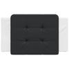 Vidaxl Headboard Pillow, Black-White, 90 Cm, Faux Leather