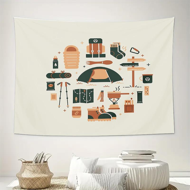 Boho Tapestry Wall Hanging Aesthetic Room Decor Nature Scenery Backdrop Dorm Room Wall Art Vintage Landscape Textile Home Textil
