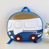 Kids Whimsical Shell Backpack In Bright Colors With Car Motif Ideal For School And Fun Everyday