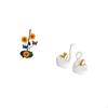 Elegant Swan Paper Towel Holder And Figurine Set Non Slip Vertical Tissue Rack with Artistic