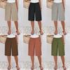 Europe and the United States Cross-border 2025 New TEMU Xiyin Foreign Trade Women's Clothing Pocket Casual Five-point Shorts Large Size Women
