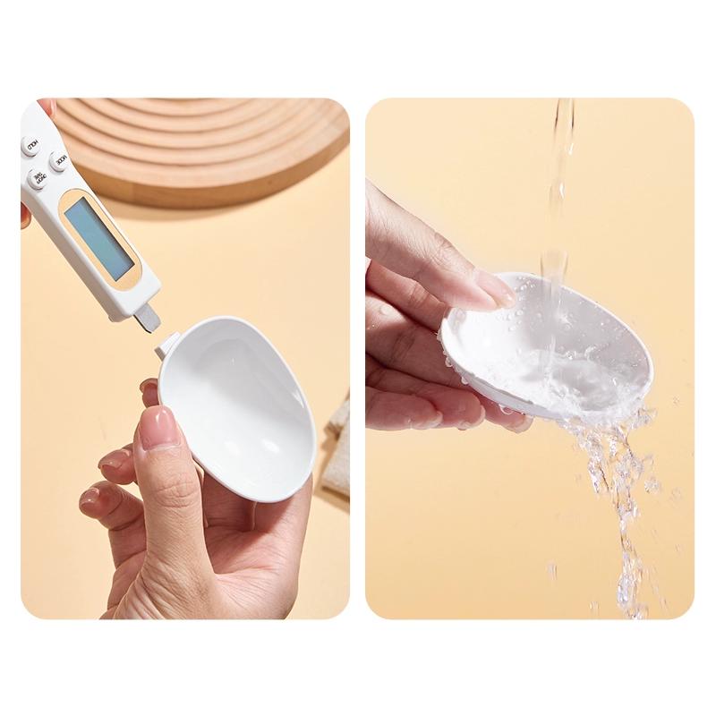 LCD Digital Measurement Adjustable Weighing Spoon Kitchen Scale Electronic Measuring Spoon Coffee Powder Scale Baking Scale