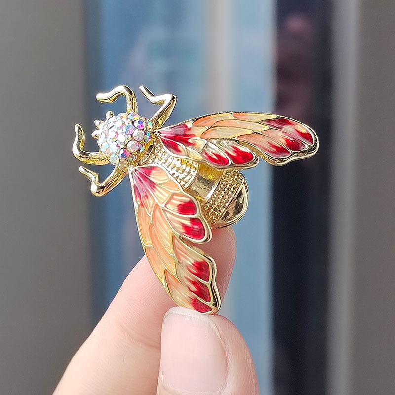 Bee Brooch Painted Oil Insect Cicada Brooch Accessory Corsage