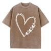 Happy Doll Bear Slogan Design T-Shirt Homme Shoulder Drop Kawaii T Shirts Novelty Tshirt Normcore Cool Short Sleeved