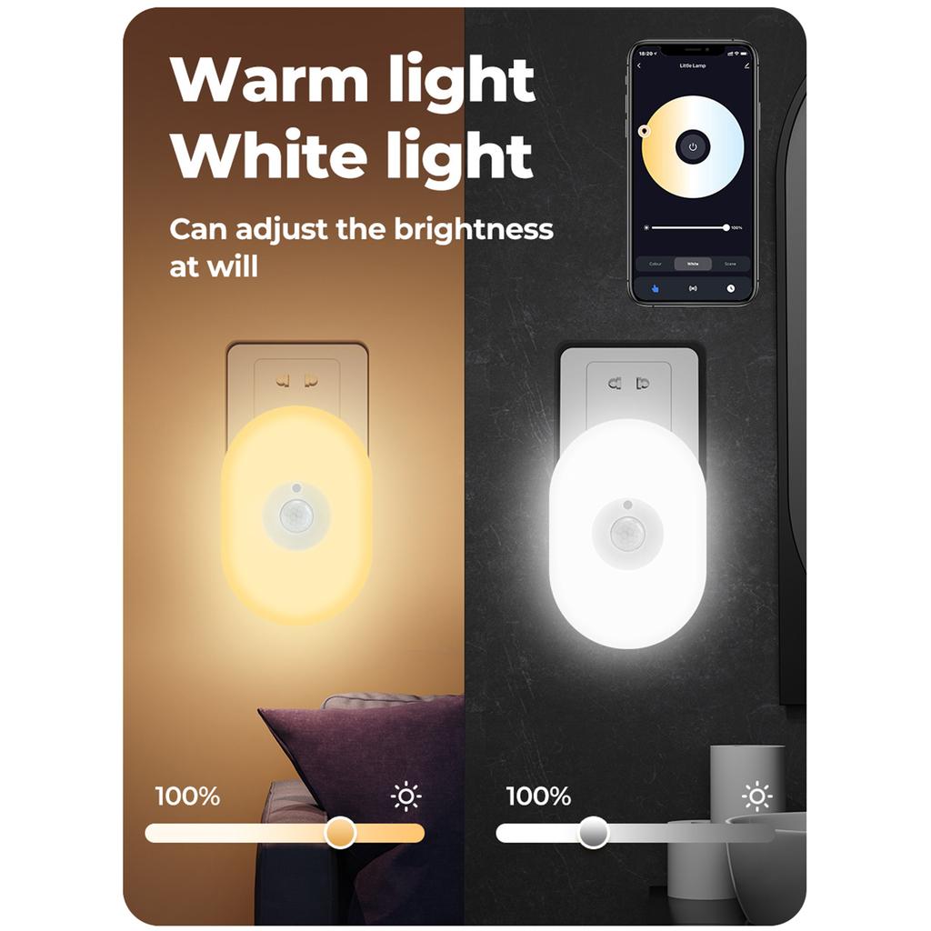 Energy Efficient WiFi Intelligent Night Light with High Sensitivity Motion Detection Suitable for Enhances Home Security