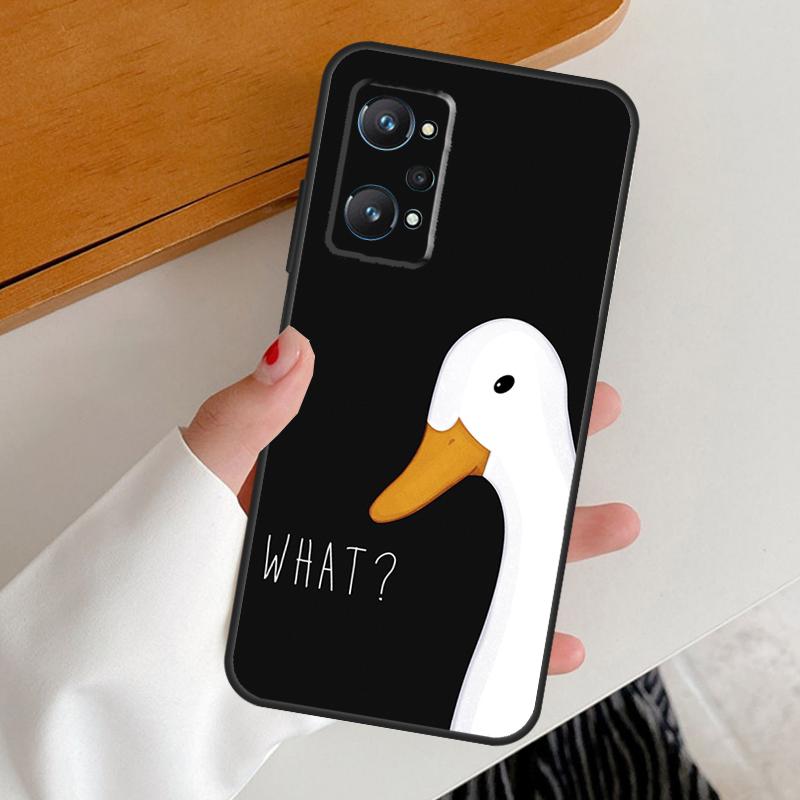 

Мультяшный забавный гусь для Realme GT7 GT6 15 Pro 10 11 12 13 14 Pro Plus C65 C63 C61 C55 C51 C53 C35 C75 C67 Чехол Realme C63 4G
