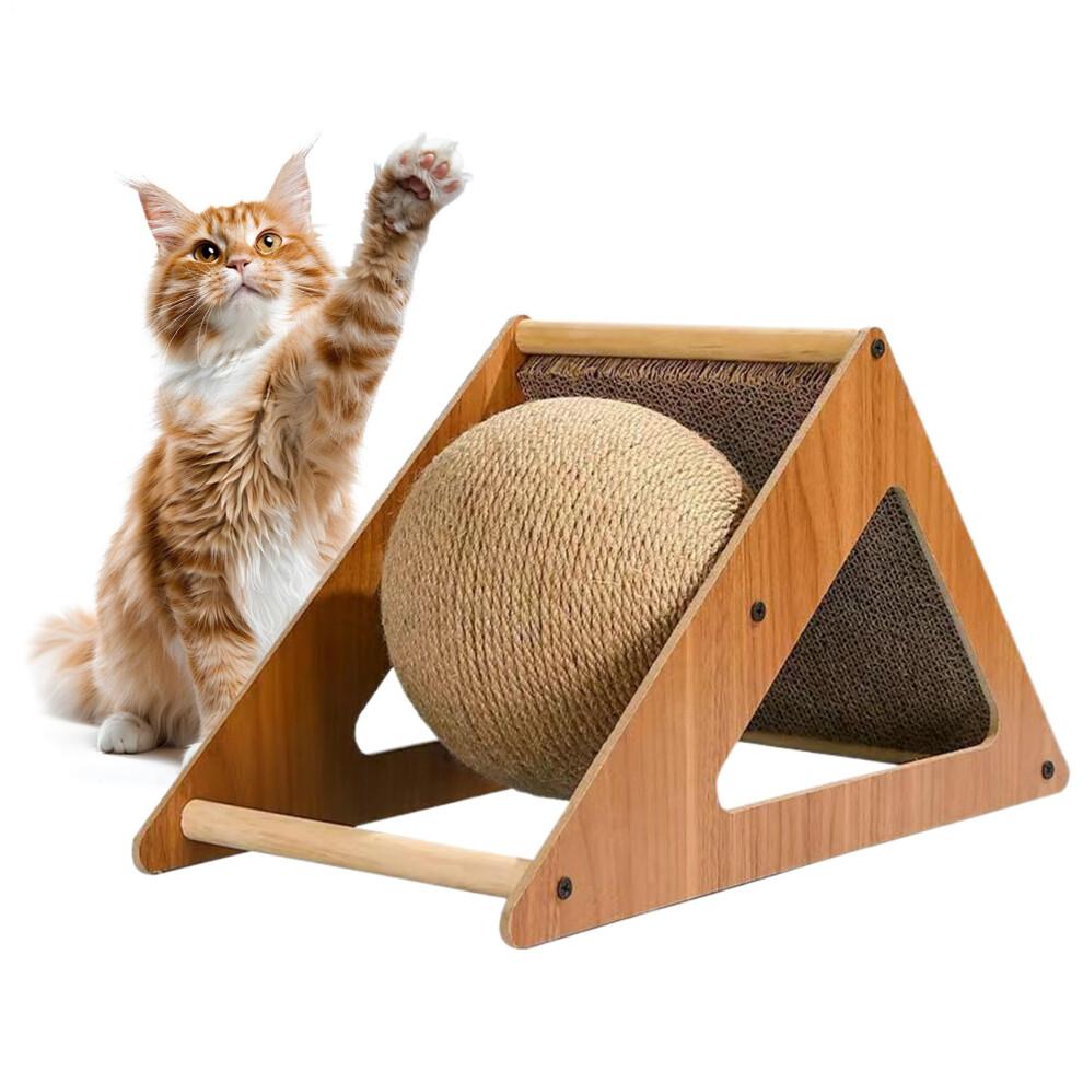 Cat Scratch Ball Kitten Training Toy ChewResistant Scratching Ball For Indoor Cat Exercise And Stress Relief