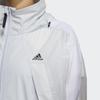 adidas Lightweight Windbreaker Jacket with Hood Women Outerwear White HB8922