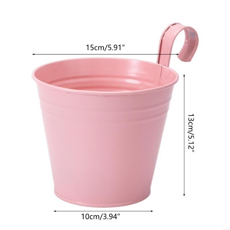 Y5JC Wall Mounted Potted Plant Flowerpot Garden Wall Hanging Planter Detachable Hook Small Flower Container Wall Decoration