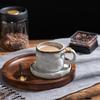 Retro Coarse Pottery Cup&saucer Classical Mugs Dining Table Coffee Mug Milk Cups Afternoon Tea Teacup Fruit Juice Container