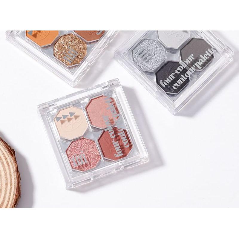 xixi - Inspirational 4 Colors Eyeshadow - 1# Peach Cone