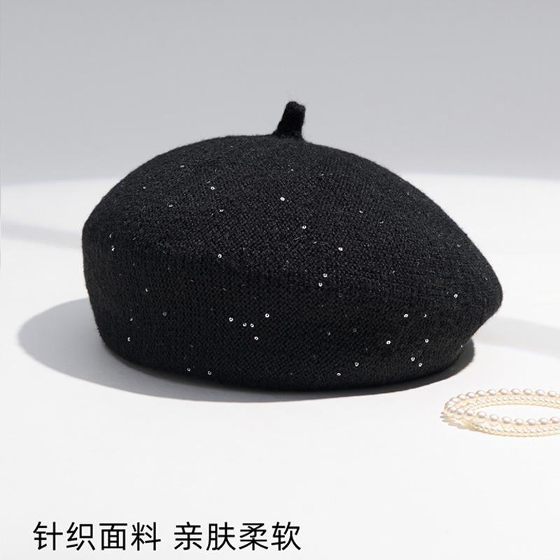 

Осенне-зимние шапки женские модные универсальные вязаные шерстяные шапки большой окружности головы берет высококачественная теплая шапка One Size