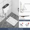 Compact Ceramic Squat Toilet with Flip Lid and Cover Plate