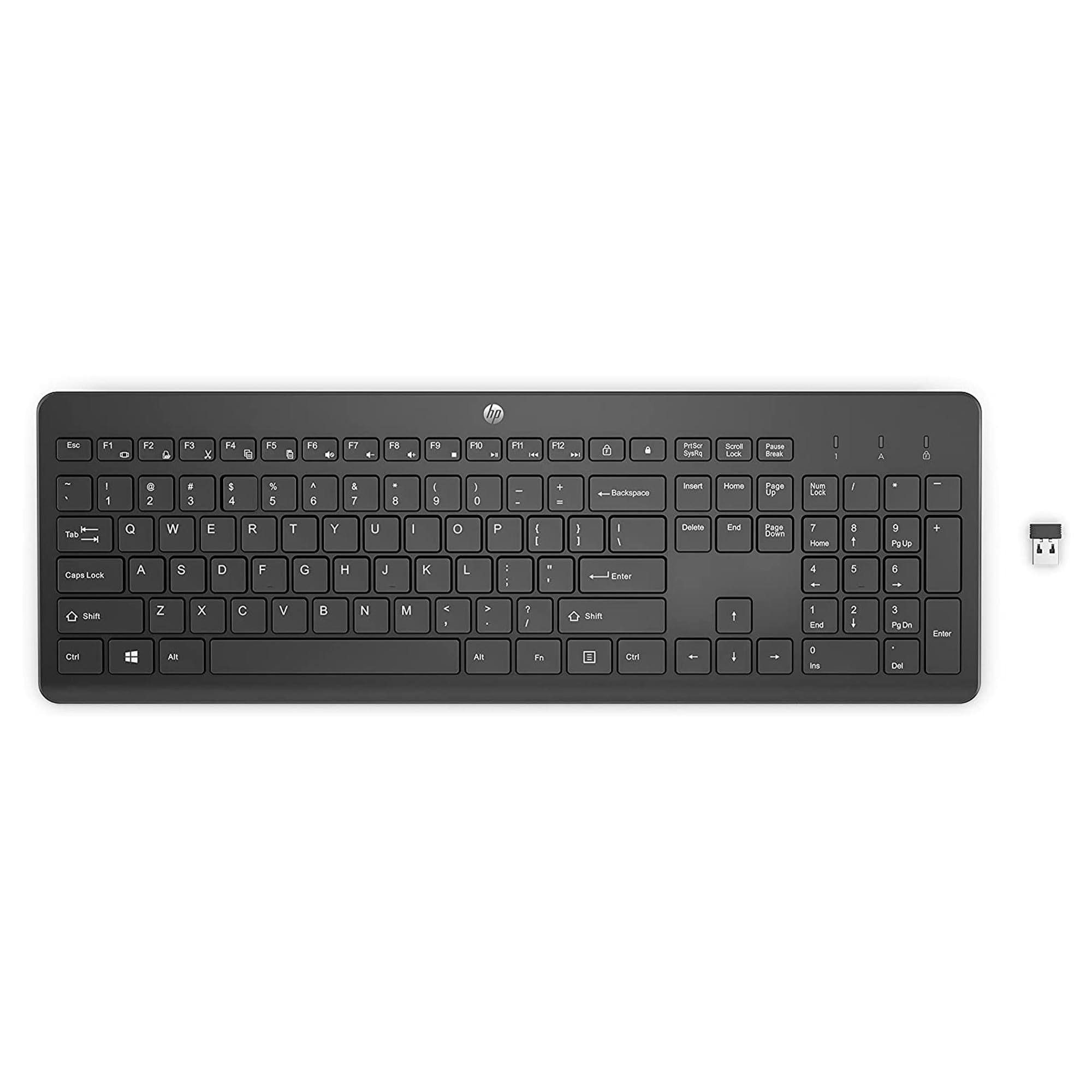 

HP 230 Wireless Keyboard with English and US Compatible with Windows and MacBook (Model Number 3L1E7AA#UUF) Layout, Mac, PC, чорний