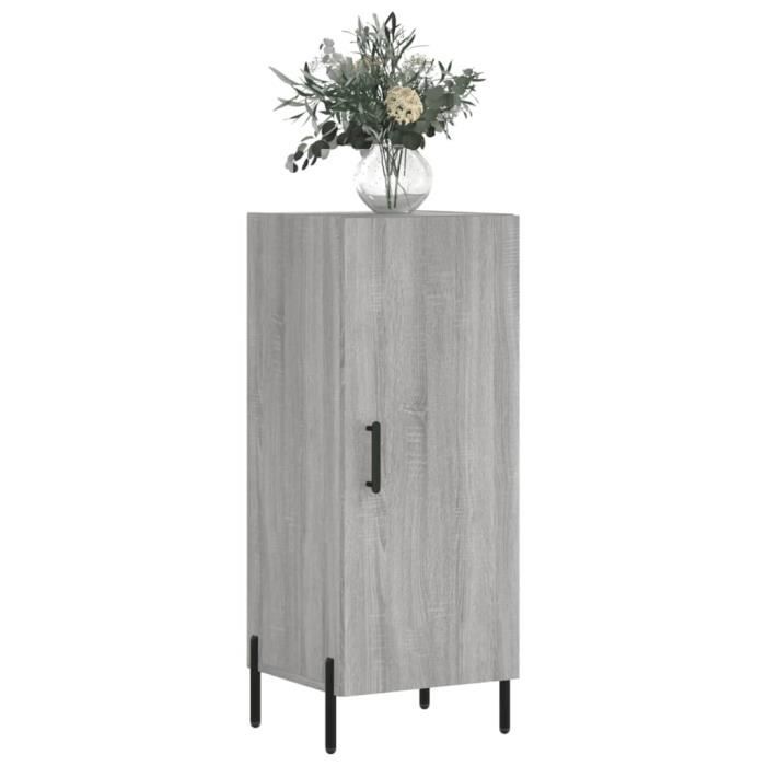 VidaXL Buffet Sonoma Grey 34.5x34x90 Cm Engineered Wood 828554
