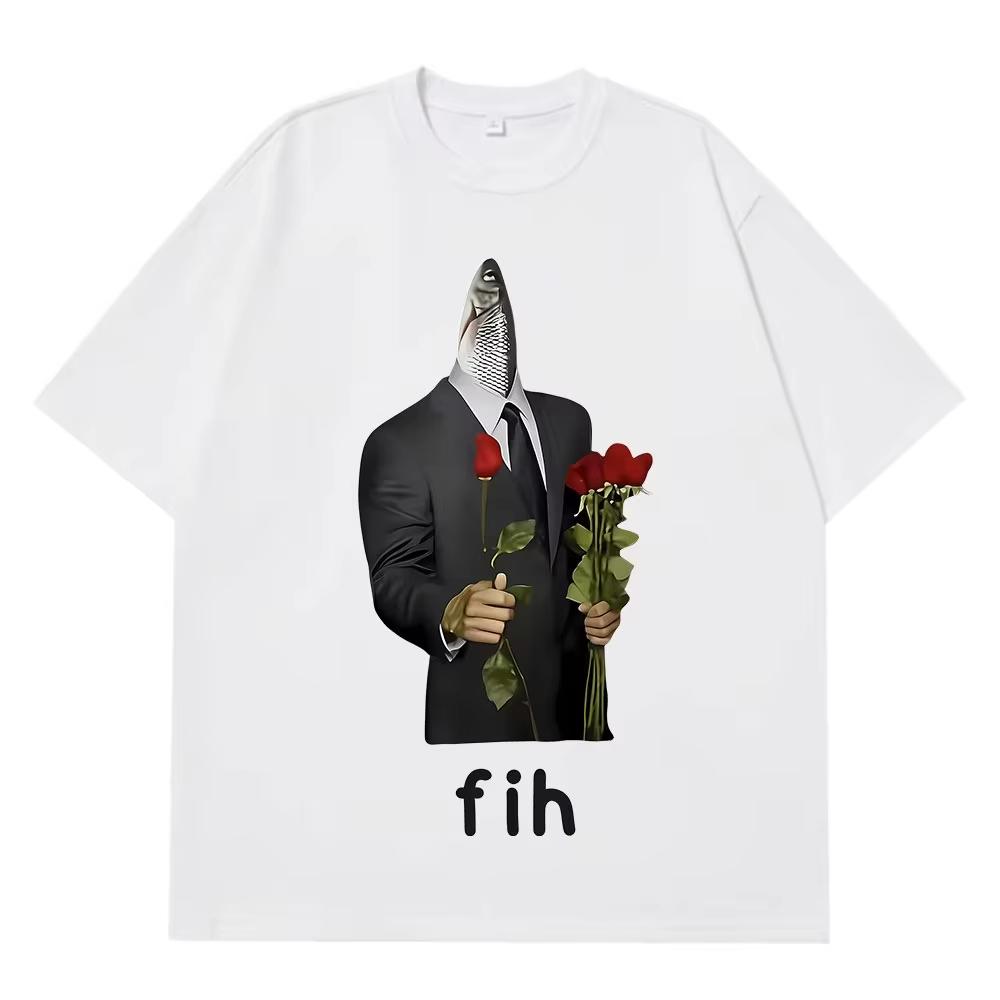 

Fih Gentleman Funny Misspelled Fish Meme Fih Calling Humor T-Shirt Fishing Lover Fisherman Novelty Gift Outdoor Clothes Y2k T... S разноцветный