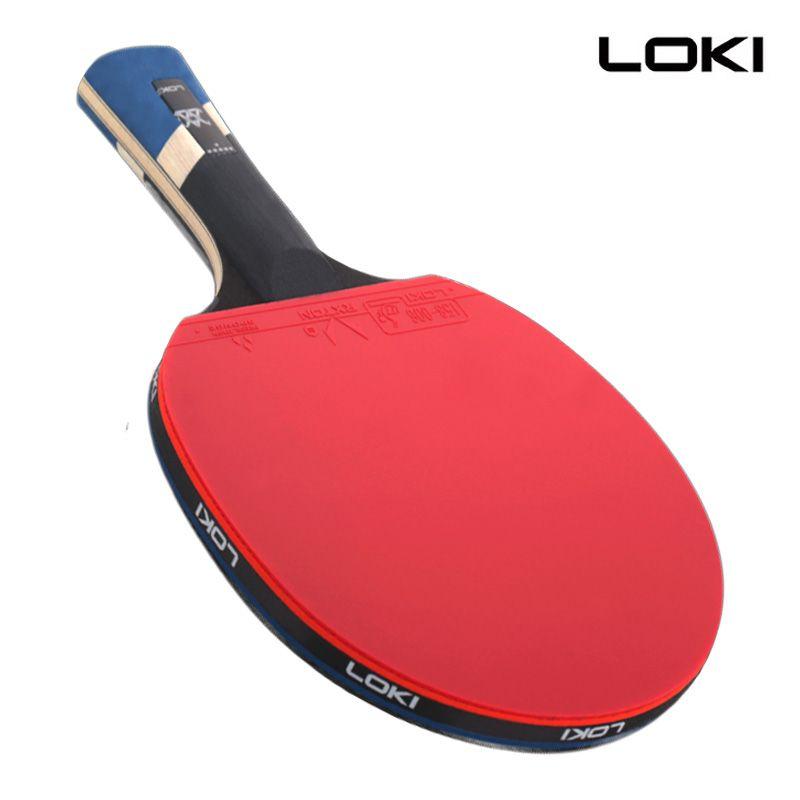 Original LOKI 6 Star CARBON Table Tennis Racket with Square Bag (Sticky RXTON 3 Rubber) 6-STAR Ping Pong Bat Paddle