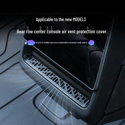 Tesla Model 3 Rear Console and Air Outlet USB Protective Cover Set