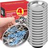 Square Round Magnetic Parts Trays Stainless Steel Magnetic Tray Metal Tool Holder  Plate Bolts Nuts Screw Storage Tray Suction