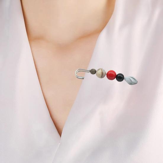Alloy Brooch Pin Wear-Resistant Anti-Rust Elegant Imitation Stone Design Lapel Pin Sweaters Dresses Hats Bags Badge Clothes Accessories