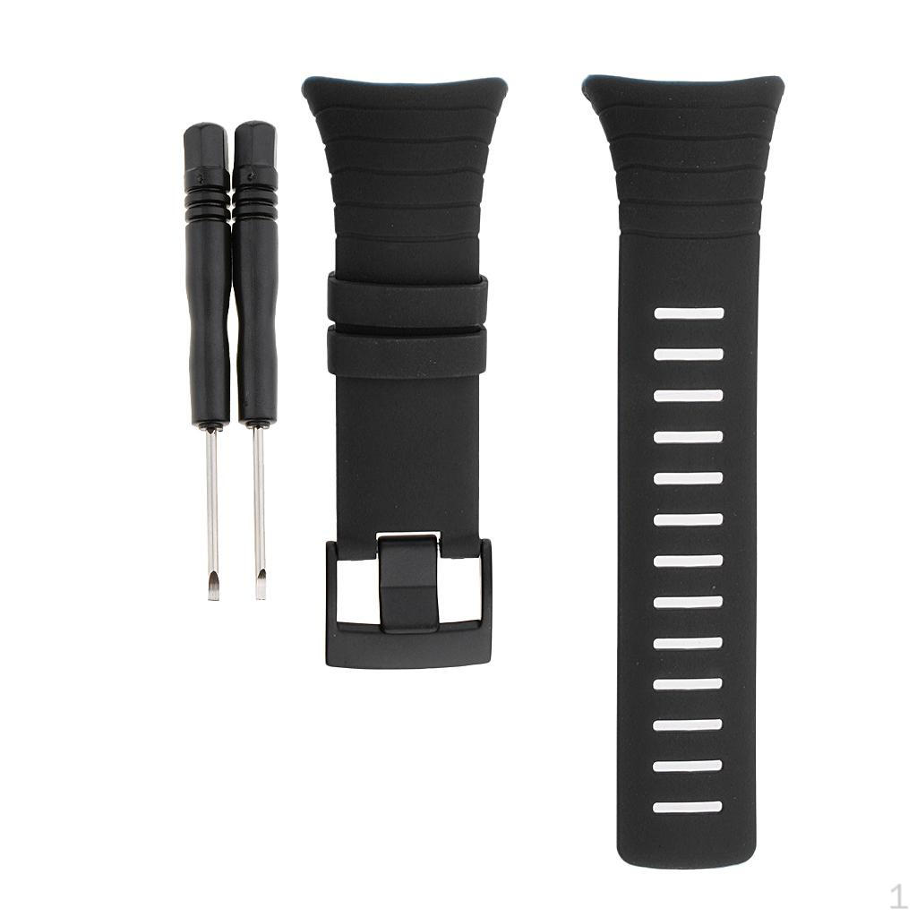 

Bands, Durable Rubber Silicone Replacement Suunto чорний