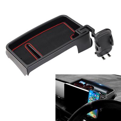 BLUESEATEC Dashboard Storage Tray with 360° Rotating Phone Holder for Honda Stepwgn RP6 RP7 RP8 2022-Current