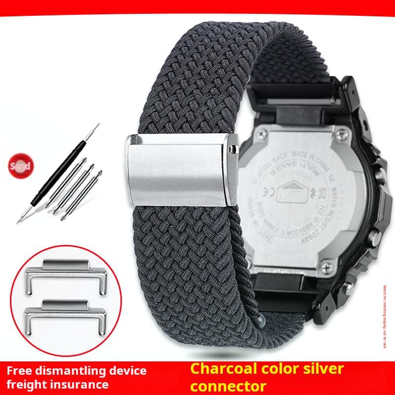 Für Casio G-SHOCK DW-5600 GW-B5600 GM5600 GW-M5610 GA2100 Uhrenband Herren Damen Gewebtes Nylon Camouflage Canvas Uhrenarmband Armband