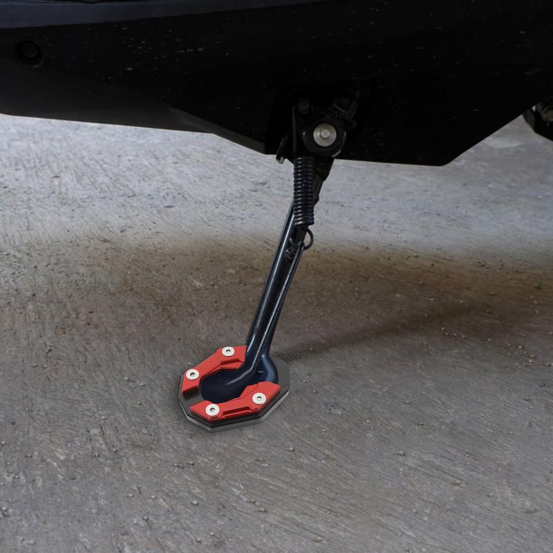 Motorcycle Kickstand Support Foot Side Stand Extension Pad Motorcycle Kickstand Extension Support Plate Foot Side Stand
