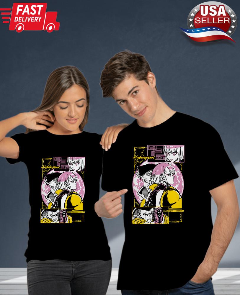

Anime T-Shirt,Anime Clothing,Manga Shirt,Otaku F,Anime,Edge runners Lucy cartoon 3XL