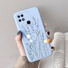 Case For Redmi 10 10C 10A Cute Heart Flower Back Cover Soft Silicone Matte Protective Funda For Xiaomi Redmi 10C Redmi10 Bag
