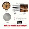 Vintage Nautical Compass Wall Decor Aluminum Metal Art Plaque Round 8x8 Inch Detailed Map Home Office Decoration