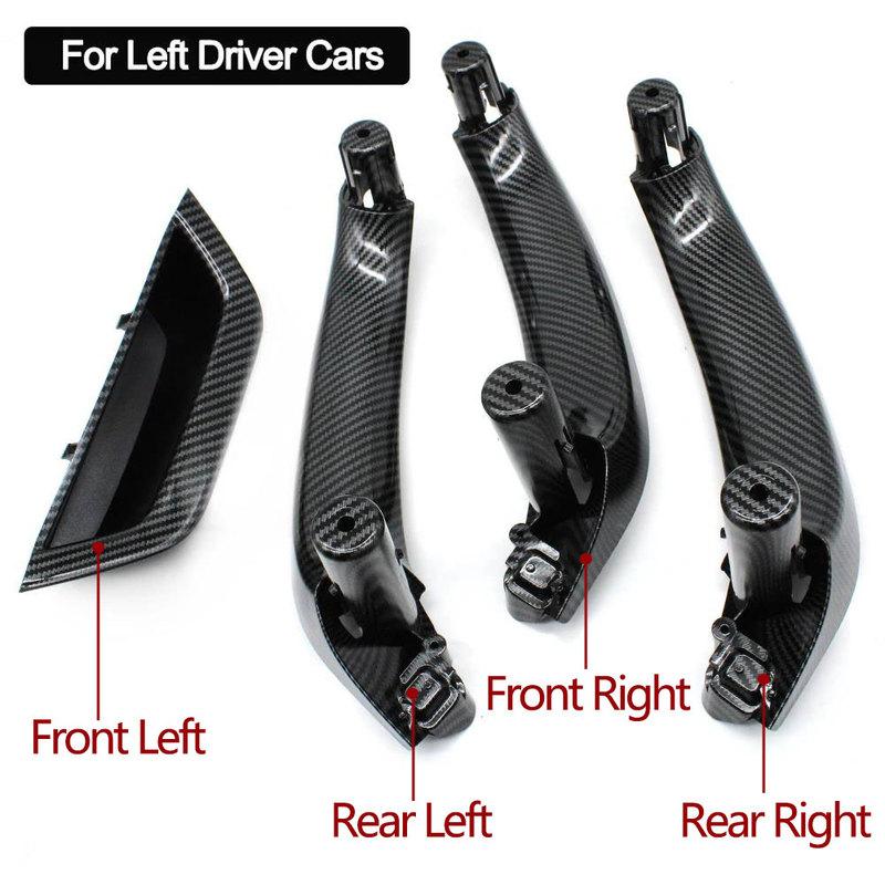 LHD Car Interior Front Left Driver Door Armrest Panel Cover Door Inner Handle Pull Trim For BMW X3 X4 F25 F26 2010-2016