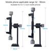Cellphone Tripod Mount, Smartphone Tripod Mount Adapter Aluminum with Cold Shoe, 360 Cellphone Stand Holder Clamp