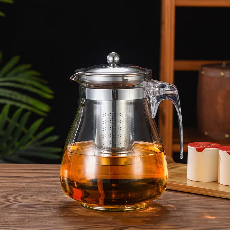 

Pabe 1.6L Glass Teapot with Stainless Steel Infuser