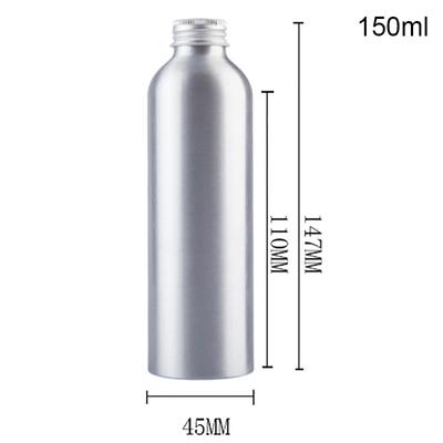 30ml-250ml Sidabrinis Aliuminio Buteliukas su Užsukamu Dangteliu Kvepalų Kosmetikos Toniko Vandens Buteliukas Kelioninis Nešiojamas Papildomas Buteliukas