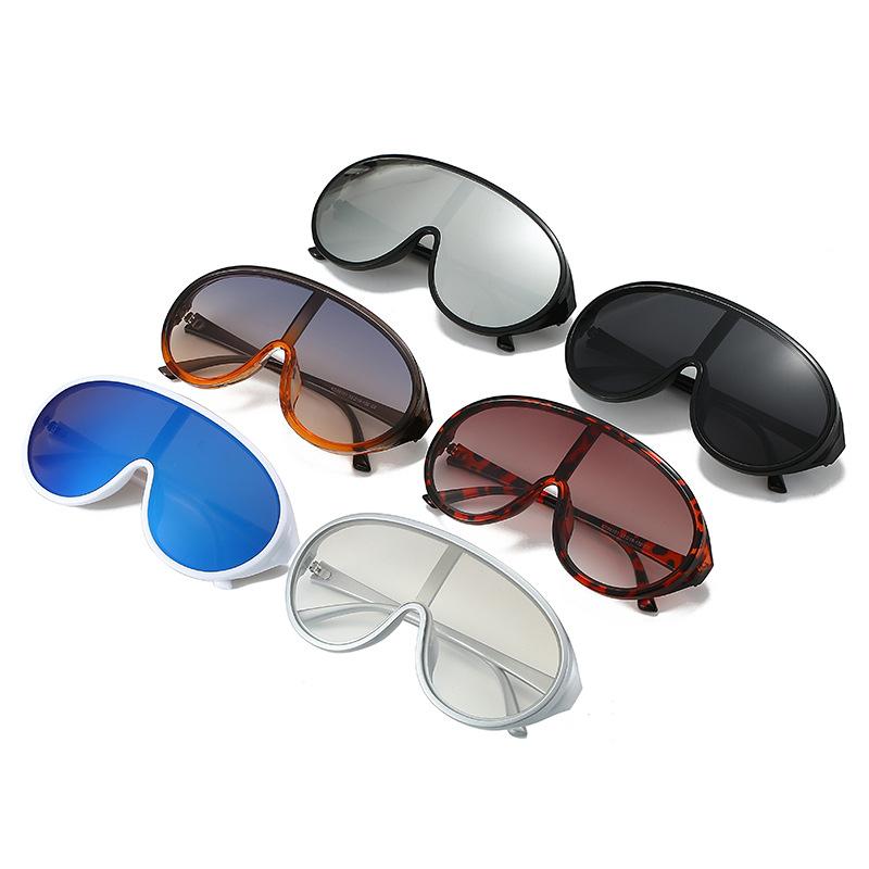 Big-frame Toad Conjoined Sunglasses Female Cross-border Ins Fashion Exaggerated Glasses Personality Pilot Sunglasses Tide