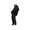 Y-3 FW23 Solid Color Hooded Zipper Puffer Jacket Unisex Jacket Black IL2033