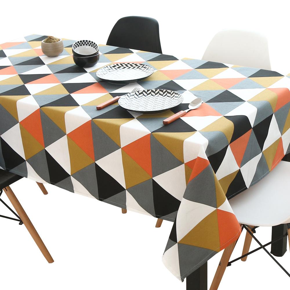 Tablecloth Triangle Dining Table Rhombus Cotton And Linen Desk Cafe Art Coffee Table Mat Tablecloth Tablecloth Tables And Chairs 40*60cm